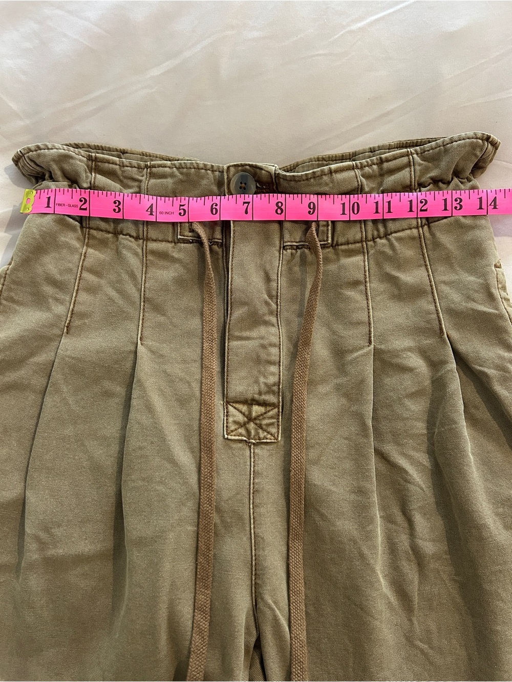 Free People Margate Pleated Tapered Pants in Camel Brown Size S - Picture 6 of 8